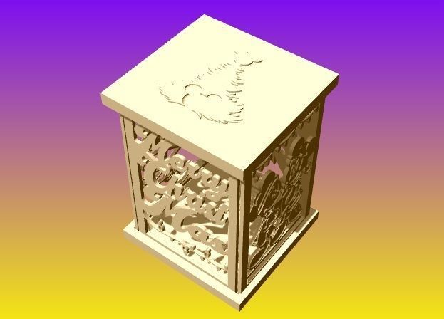 Christmas Disney Lamp Lantern 3D print model_4