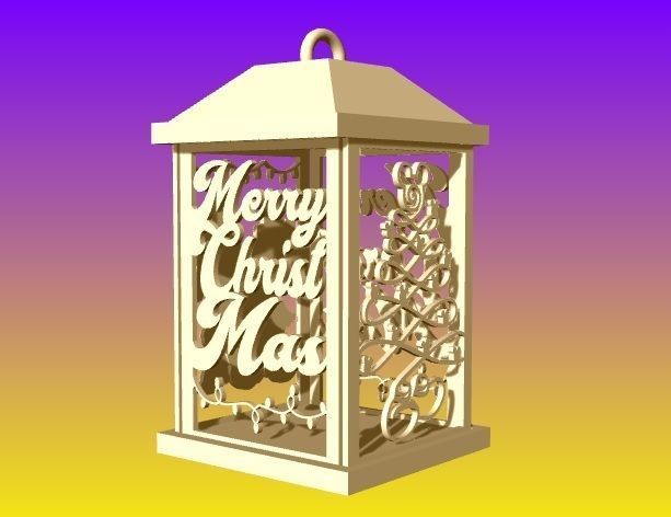 Christmas Disney Lamp Lantern 3D print model_2