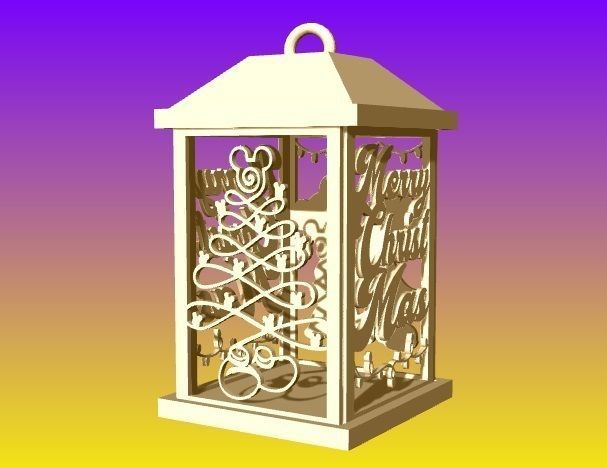 Christmas Disney Lamp Lantern 3D print model_1