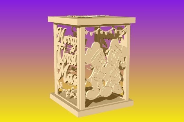Christmas Disney Lamp Lantern 3D print model_3