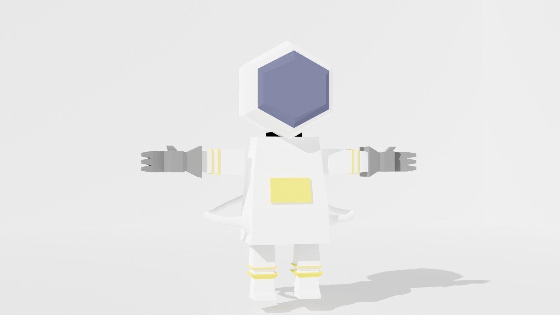 Low poly character Low-poly 3D model_4
