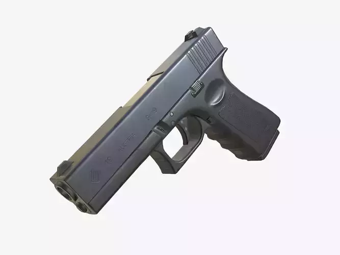Generic Handgun 9mm Pistol PBR Low-poly 3D model