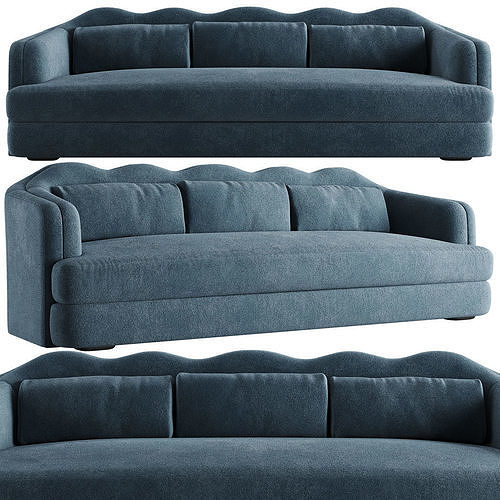 Moving Mountains Wavy Sofa 3D model
