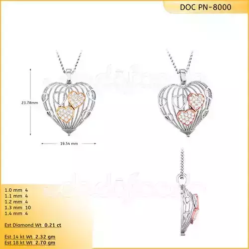 love pendant heartin pendent