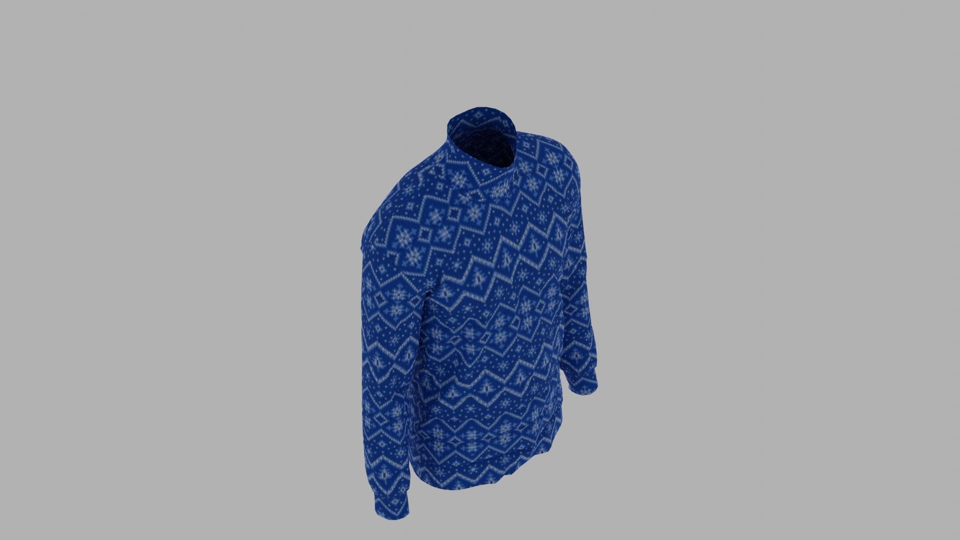 Sweater mannequin wearing Low-poly 3D model_7