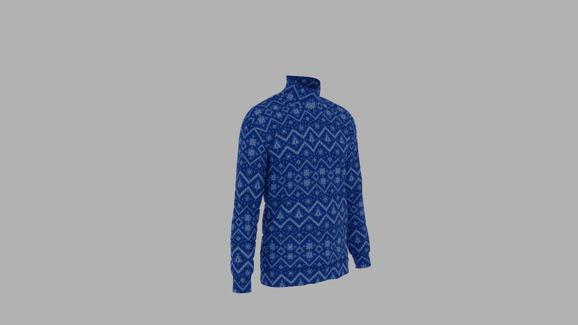 Sweater mannequin wearing Low-poly 3D model_3