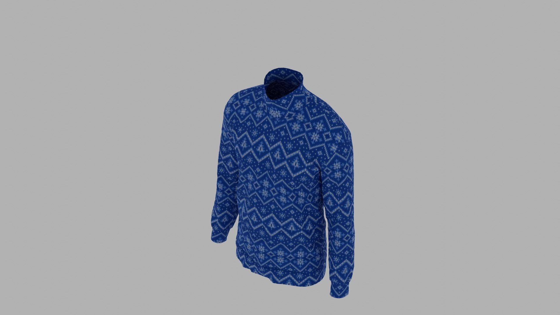 Sweater mannequin wearing Low-poly 3D model_6