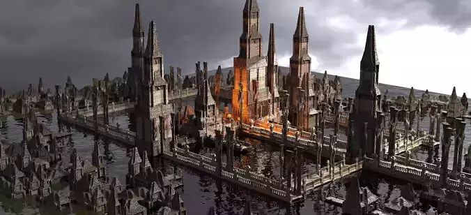 Dark Ages Drake Fort Tower Kitbash 1