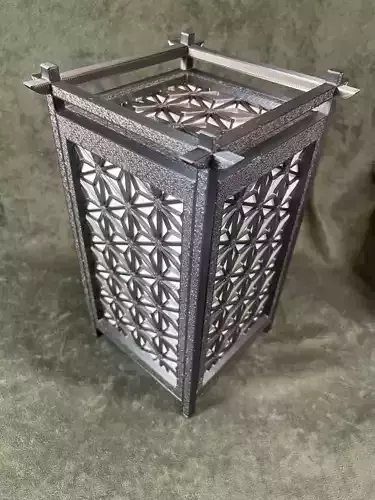 Kumiko Japanese Shoji Lantern - Asanoha 3D print model