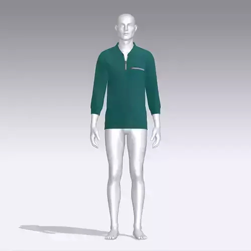 Sweater mannequin wearing long sleeved shirt