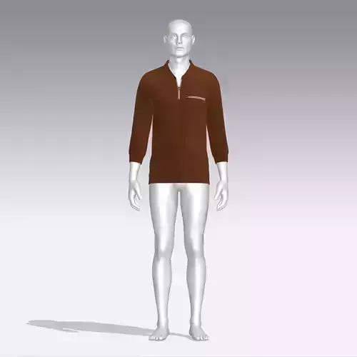Sweater mannequin wearing long sleeved shirt