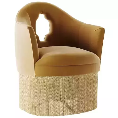 Seventh Avenue Jezebel Fringed Club Chair