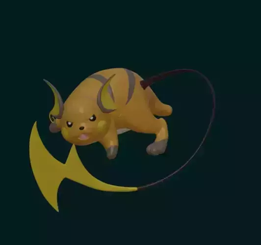 RAICHU POKEMON HIGH-RES 3D print model