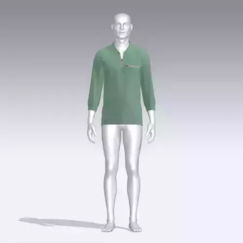 Sweater mannequin wearing shirt