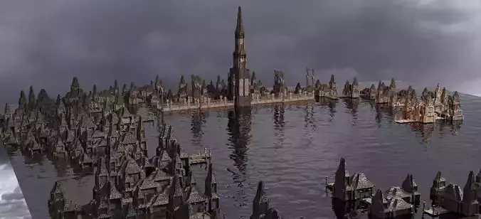 Town Fort Village Kitbash 2