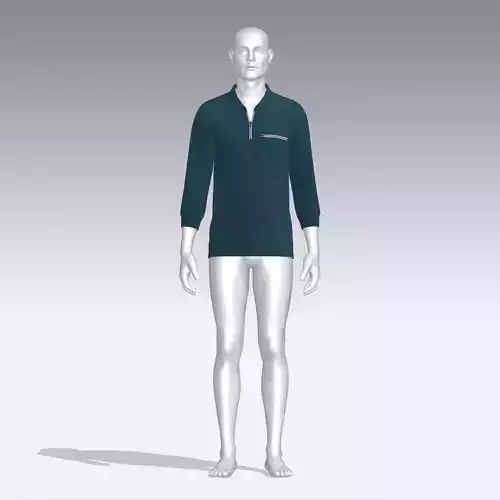 Sweater mannequin wearing long sleeved shirt