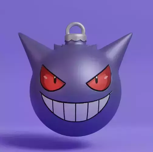 Pokemon - Christmas Ornament Gengar  3D print model