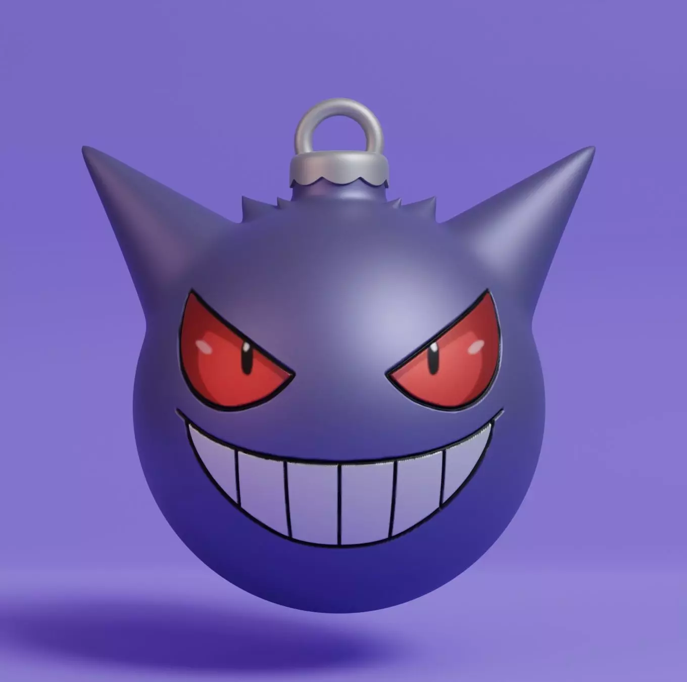 Pokemon - Christmas Ornament Gengar  3D print model_0
