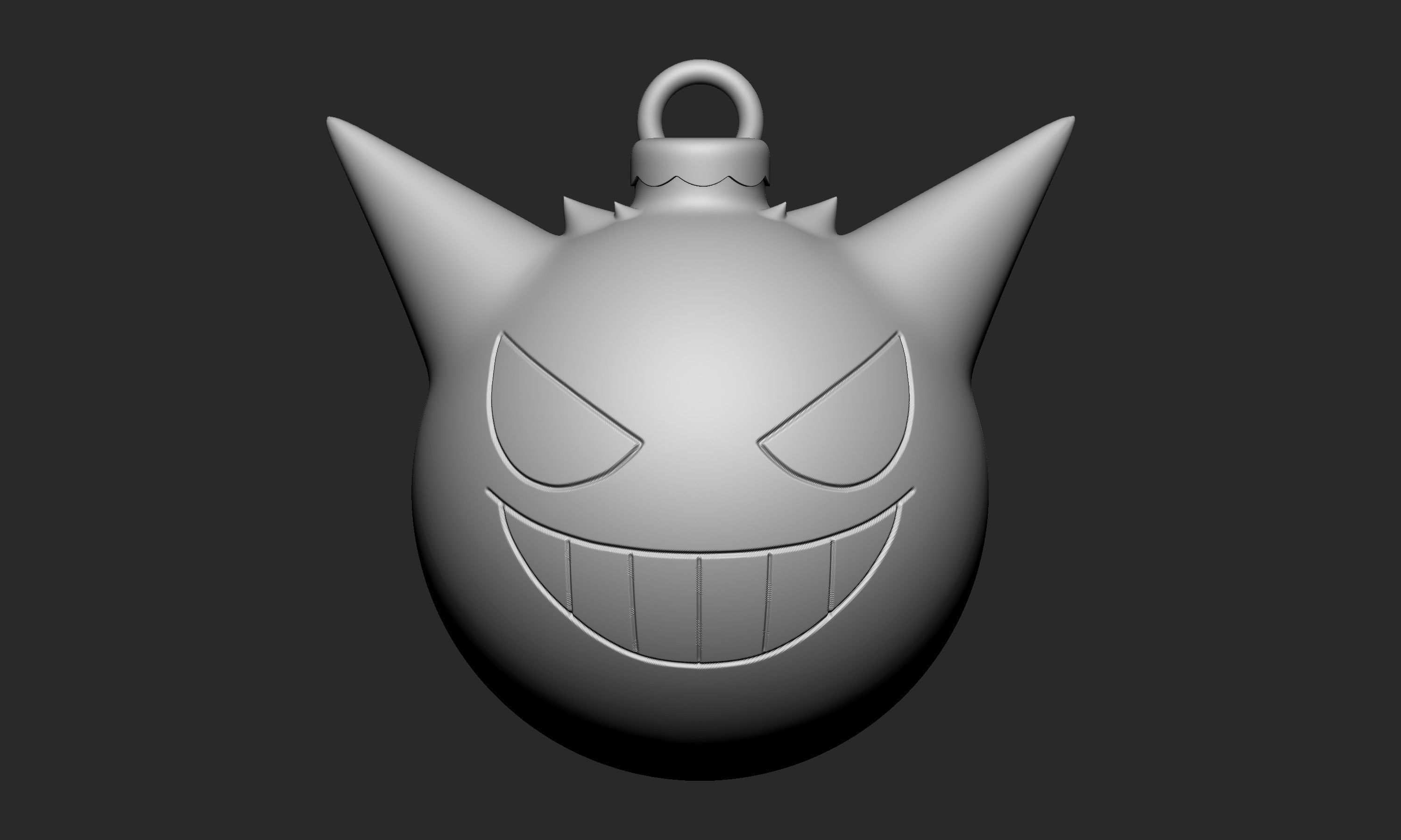 Pokemon - Christmas Ornament Gengar  3D print model_4