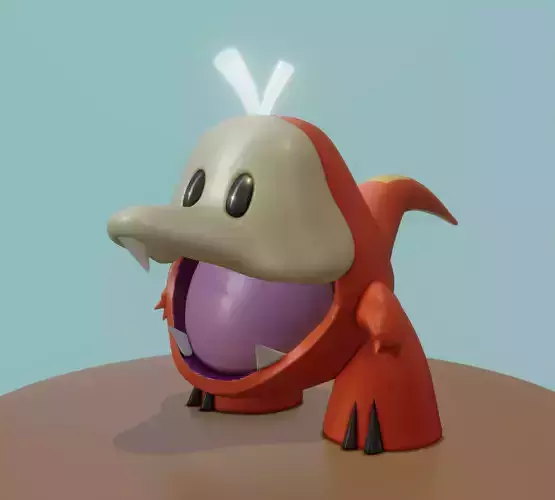 Fuecoco toy with big eyes