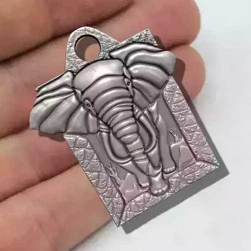  Elephant Pendant M03