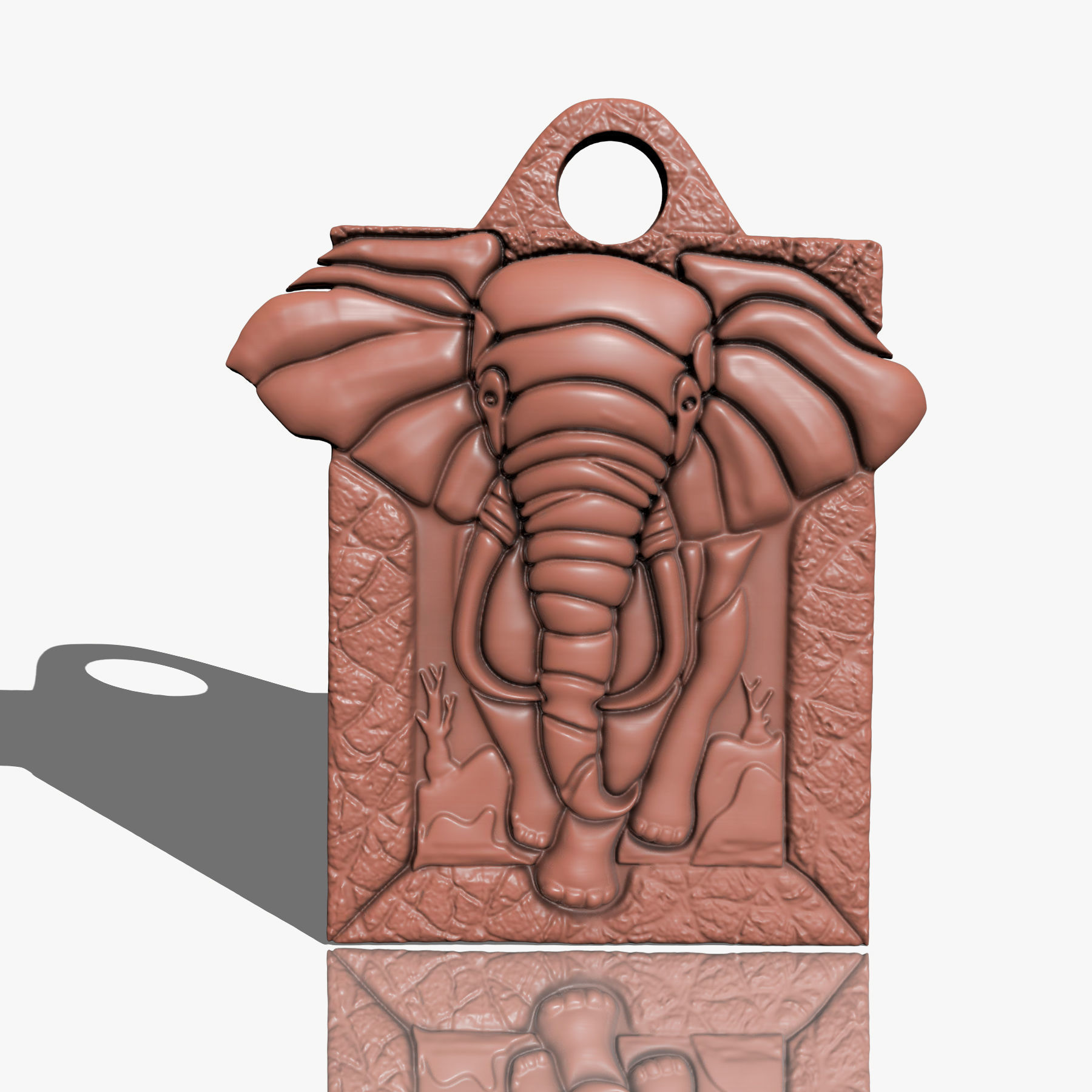  Elephant Pendant M03 3D print model_7