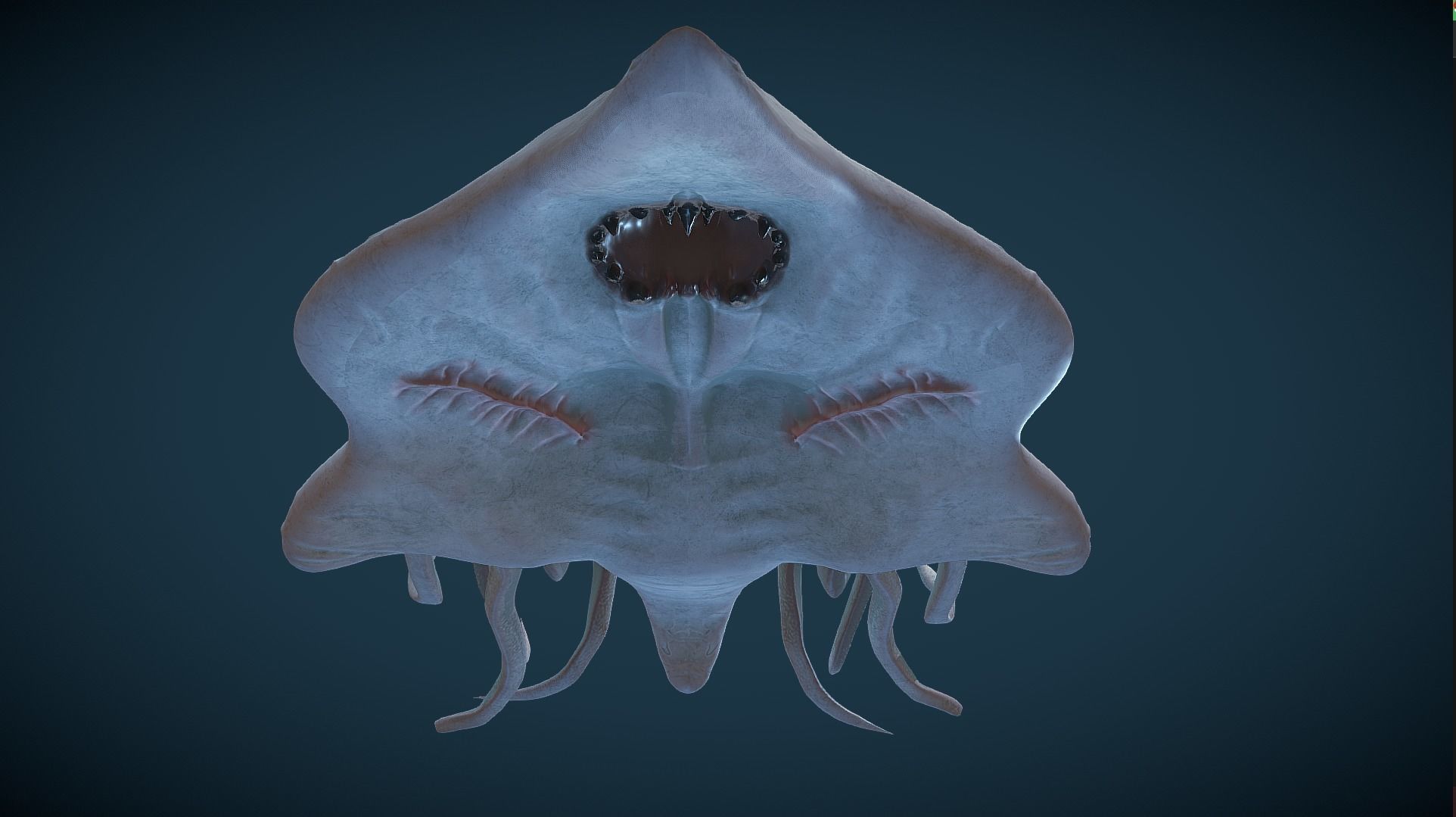 Ancient Deep Sea Creature Low-poly 3D model_31