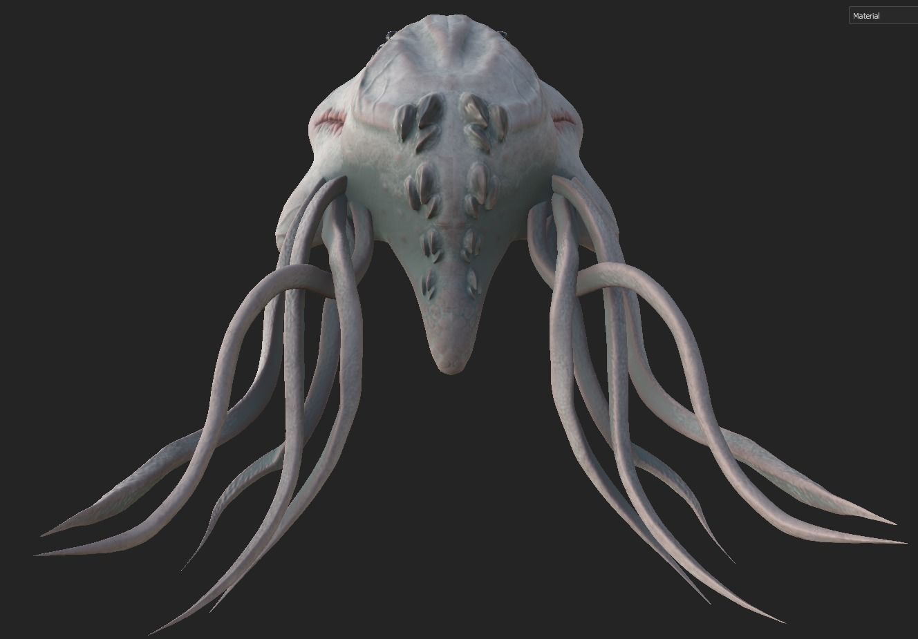 Ancient Deep Sea Creature Low-poly 3D model_29