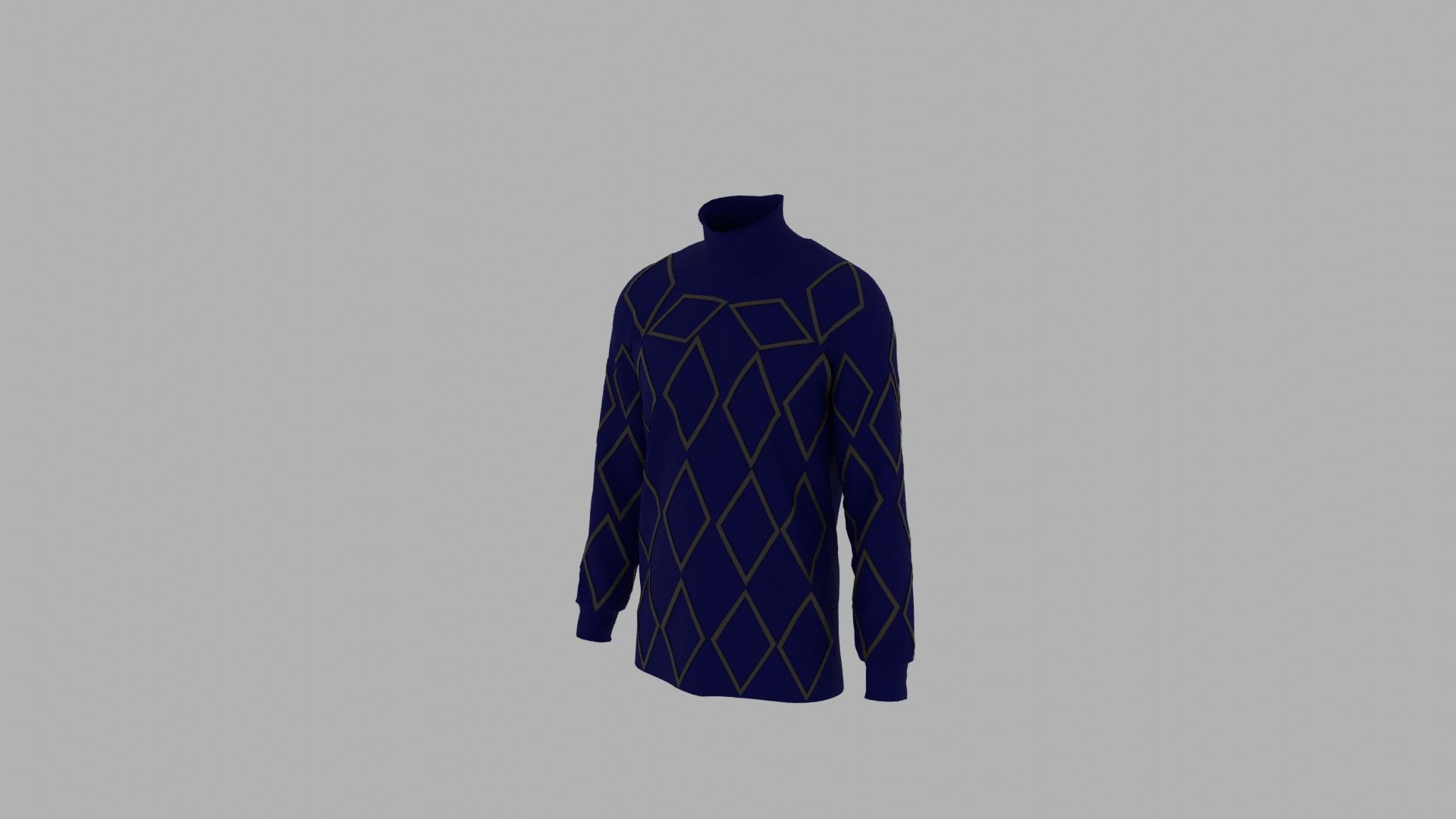 Sweater mannequin wearing Low-poly 3D model_2