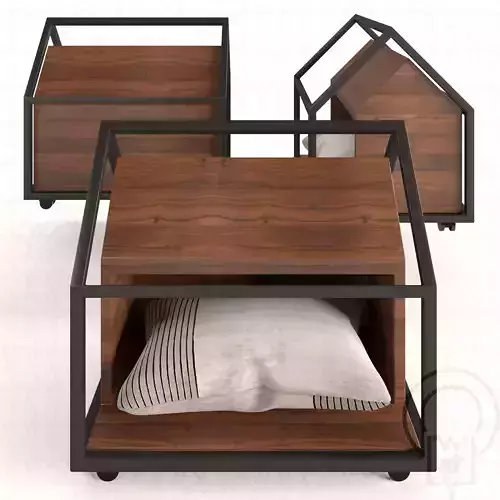 Cage pet House Low-poly 3D model