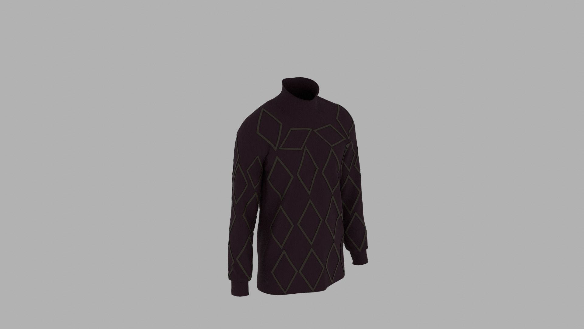 Sweater mannequin wearing Low-poly 3D model_4