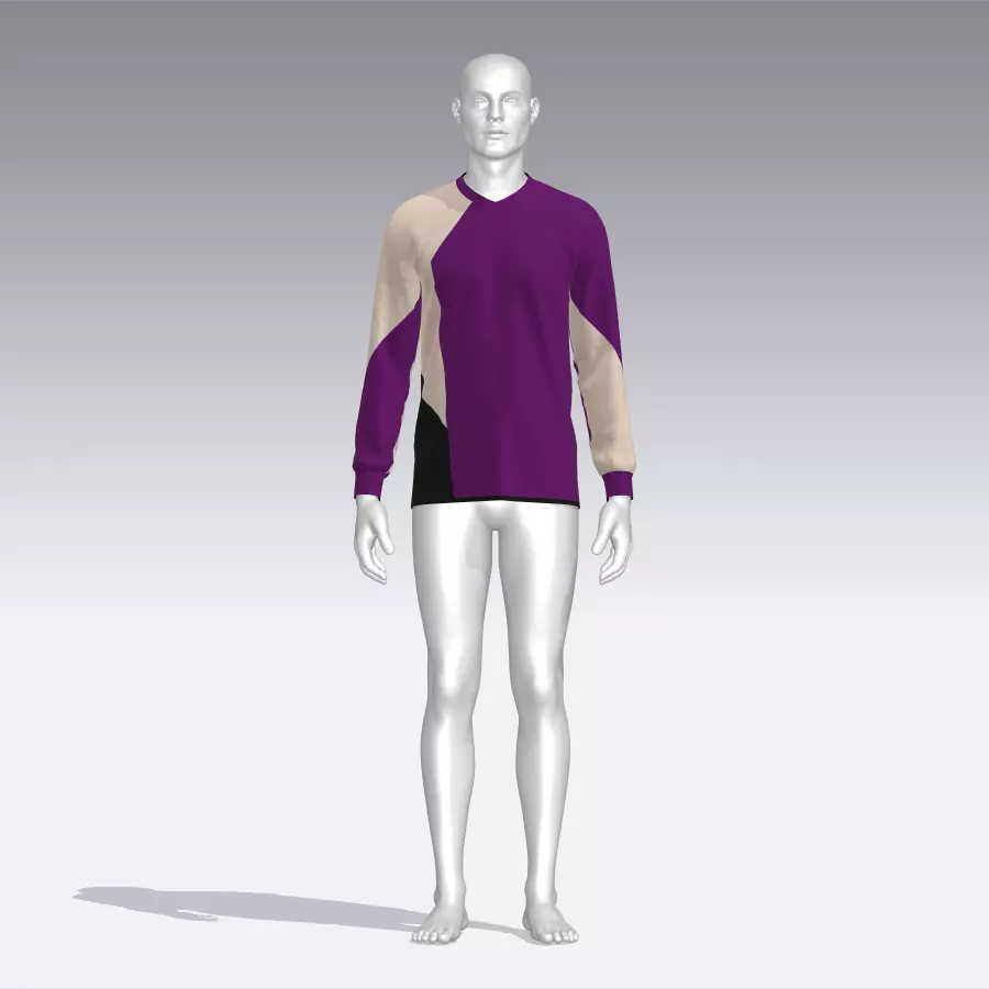 Sweater long sleeved shirt Low-poly 3D model_0