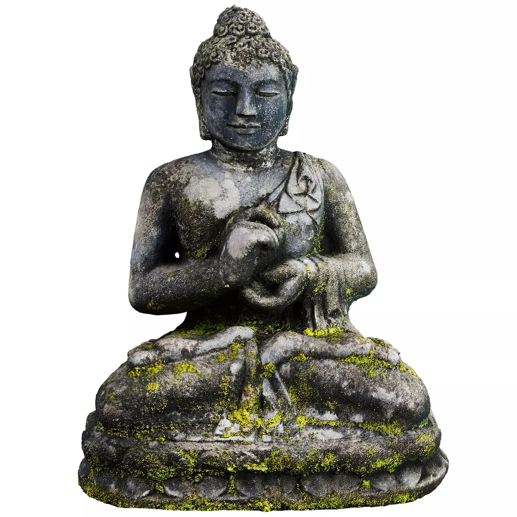 Budda Statue Outdoor 3D model_0