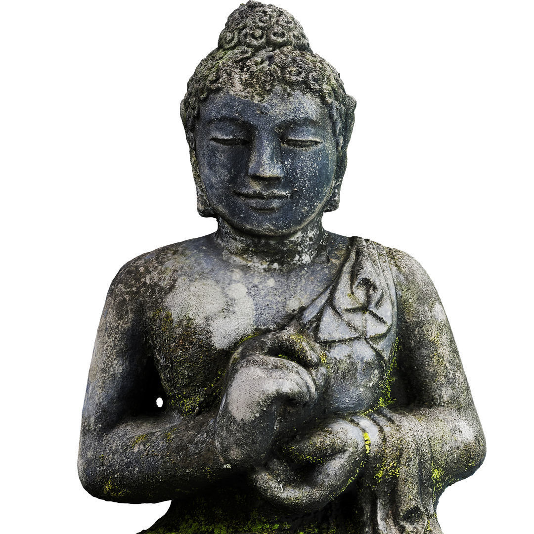 Budda Statue Outdoor 3D model_3