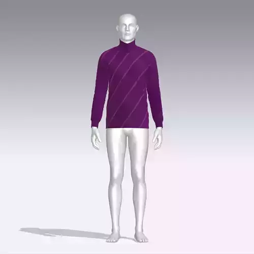 Sweater mannequin wearing turtleneck