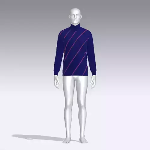 Sweater mannequin wearing turtleneck