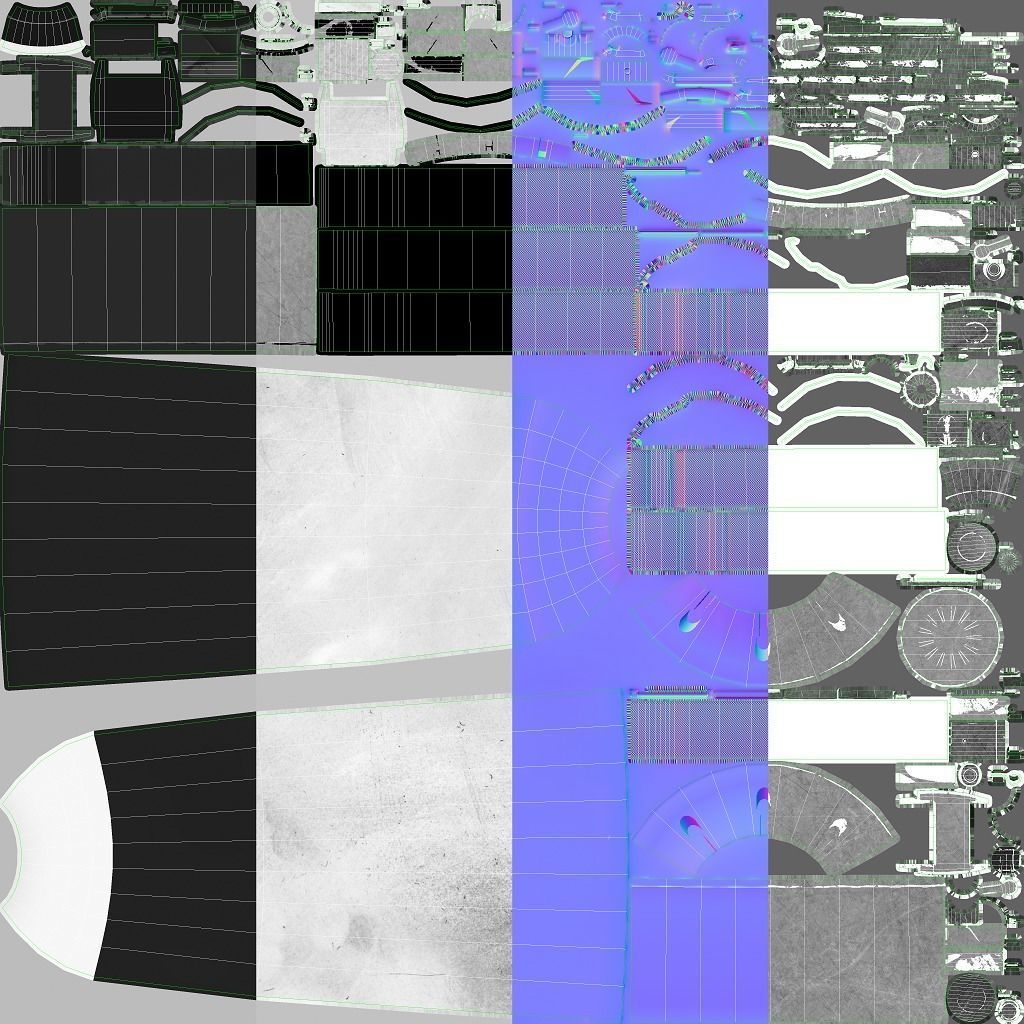 Scuba Diver Female - Diving Suit Low-poly 3D model_29