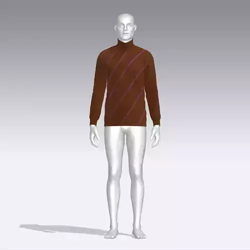 Sweater mannequin wearing turtleneck