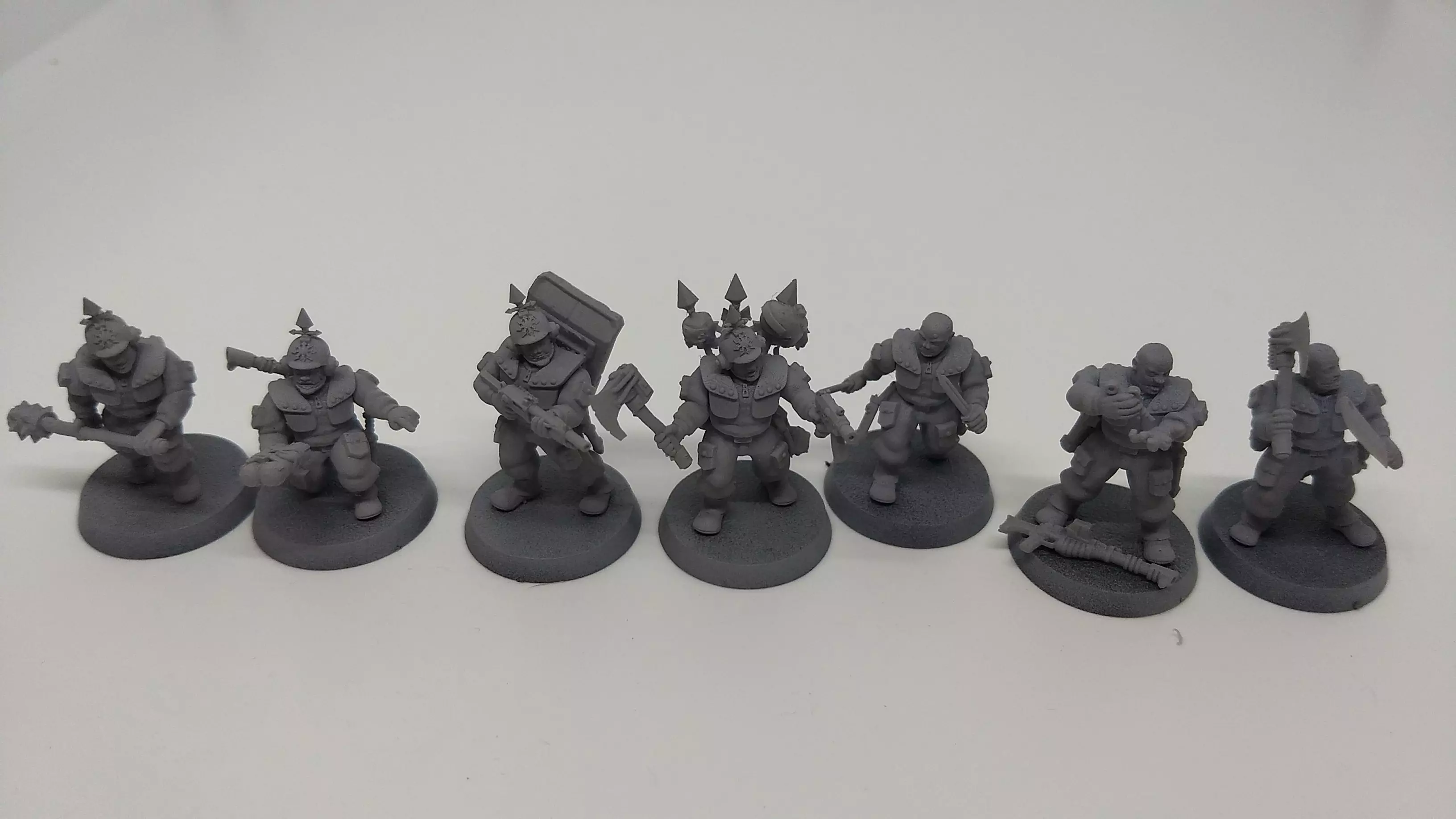 Hive-City Guard Blooded and Cultist Kill Team Bits 3D print model