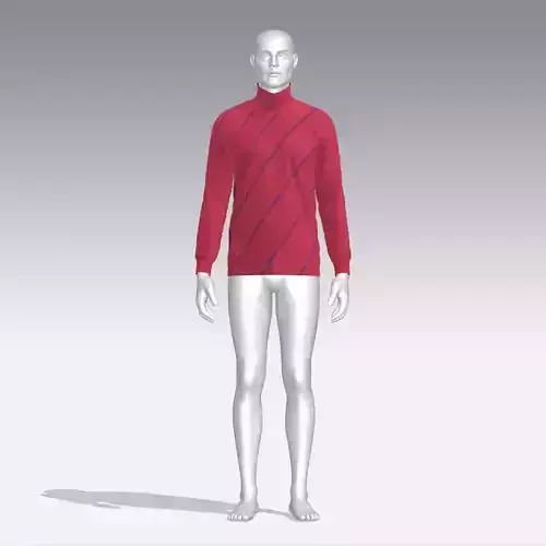 Sweater mannequin wearing turtleneck