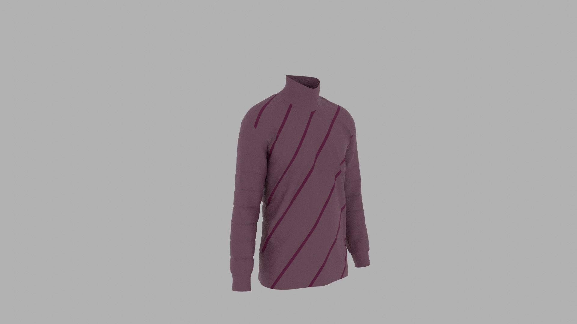 Sweater mannequin wearing Low-poly 3D model_3