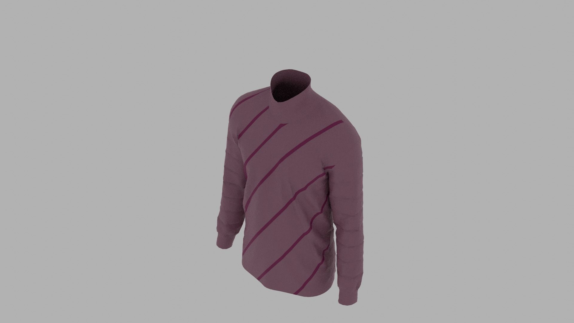 Sweater mannequin wearing Low-poly 3D model_6