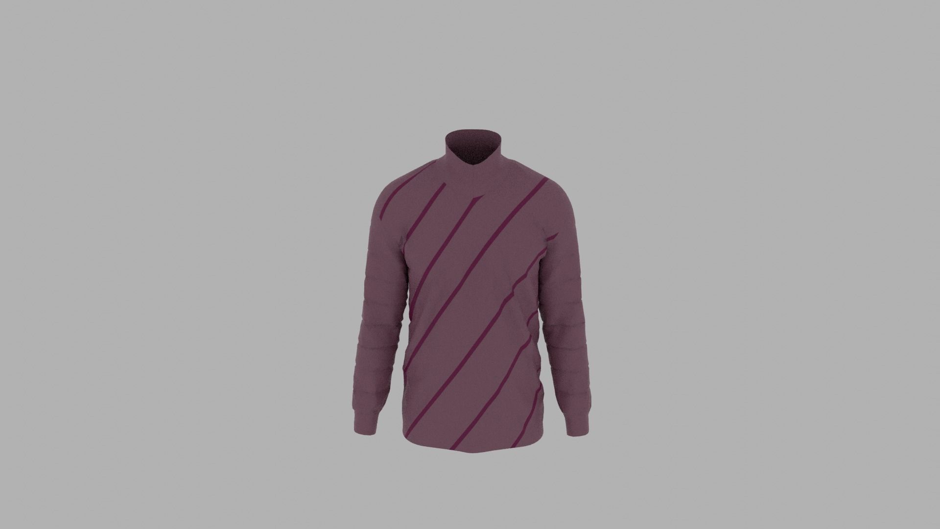 Sweater mannequin wearing Low-poly 3D model_5