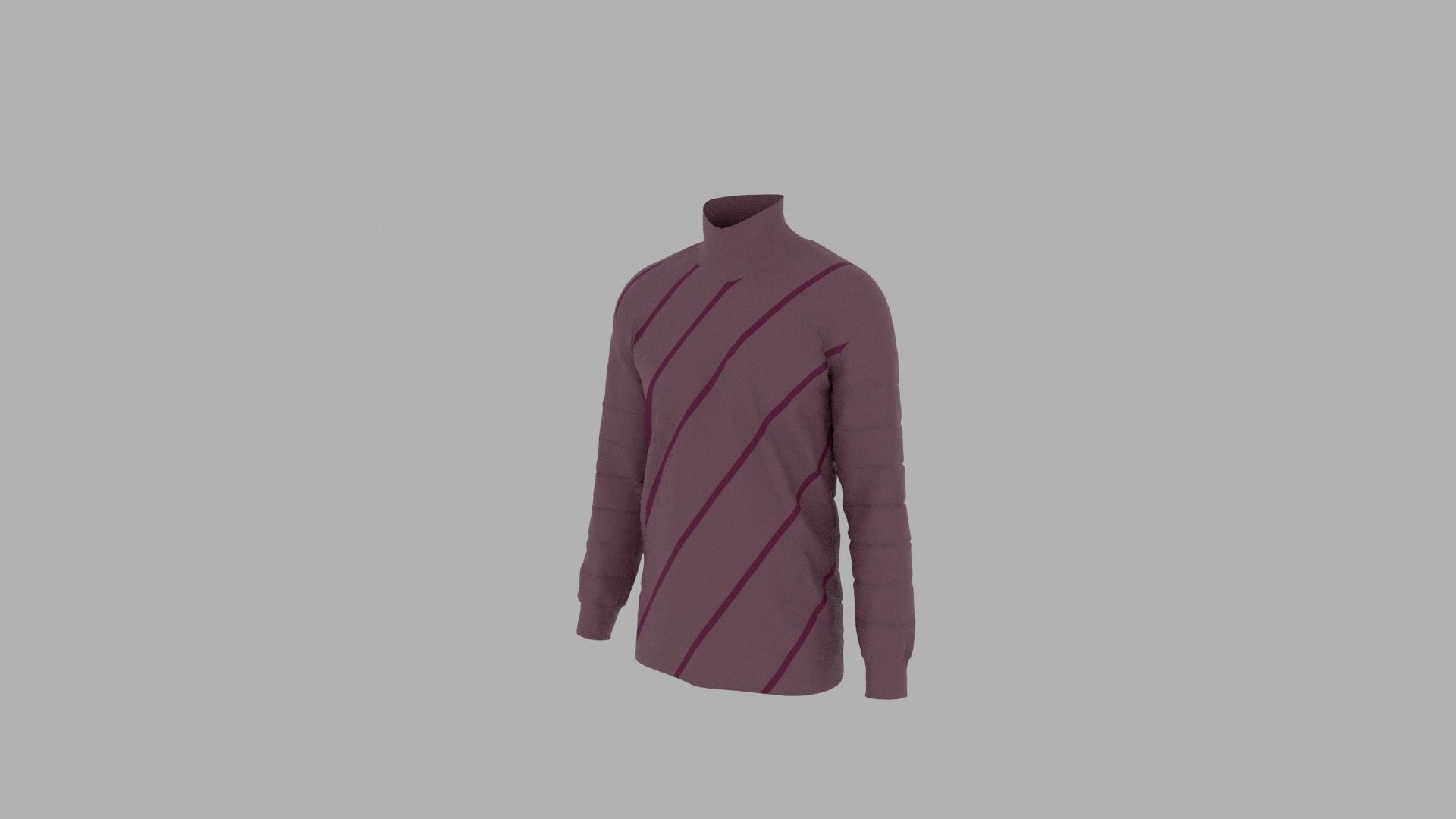 Sweater mannequin wearing Low-poly 3D model_2