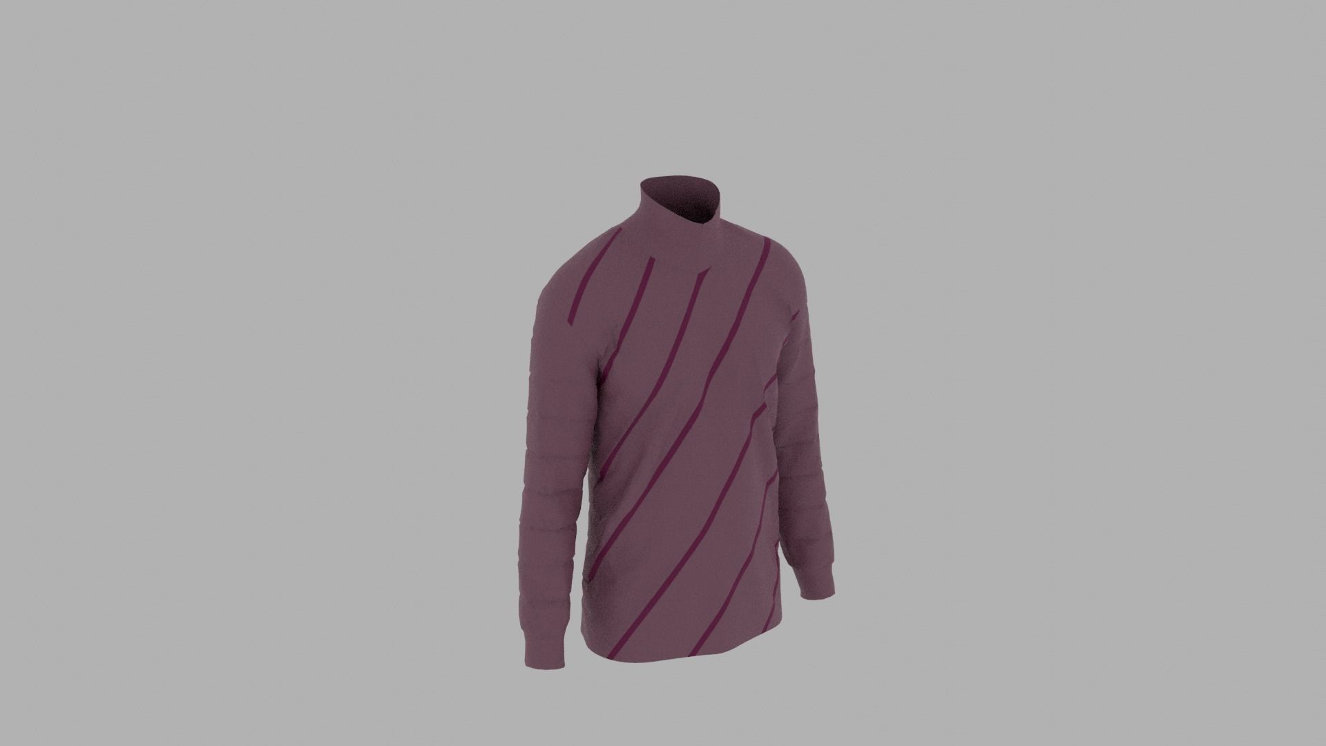 Sweater mannequin wearing Low-poly 3D model_4