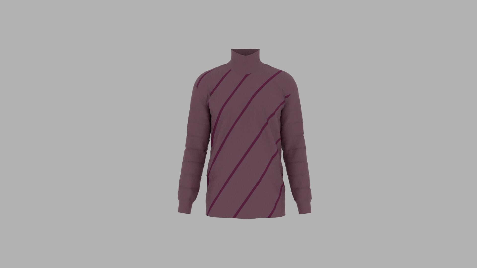 Sweater mannequin wearing Low-poly 3D model_1