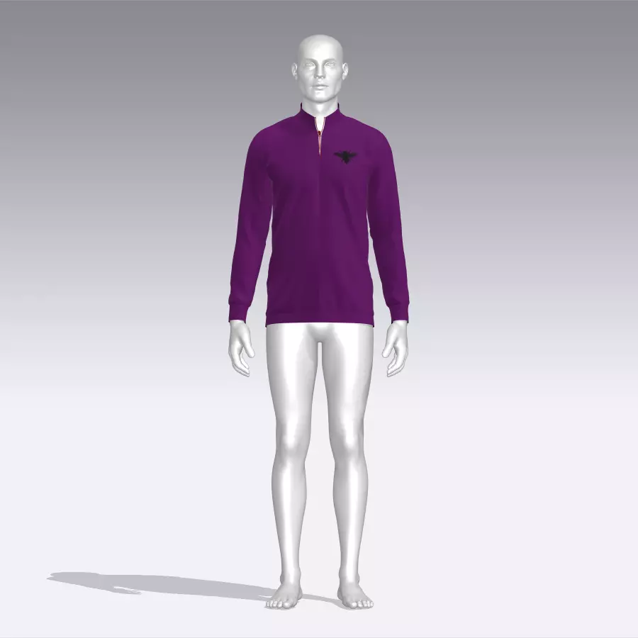 Sweater mannequin wearing sweatshirt Low-poly 3D model_0