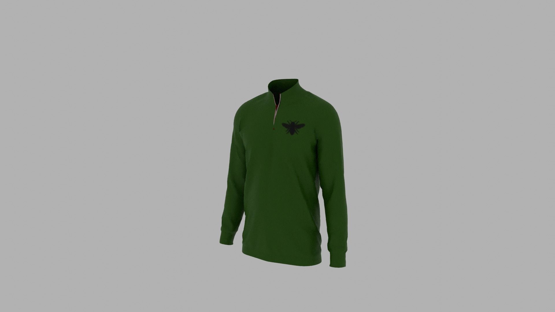 Sweater mannequin wearing long sleeved shirt Low-poly 3D model_2