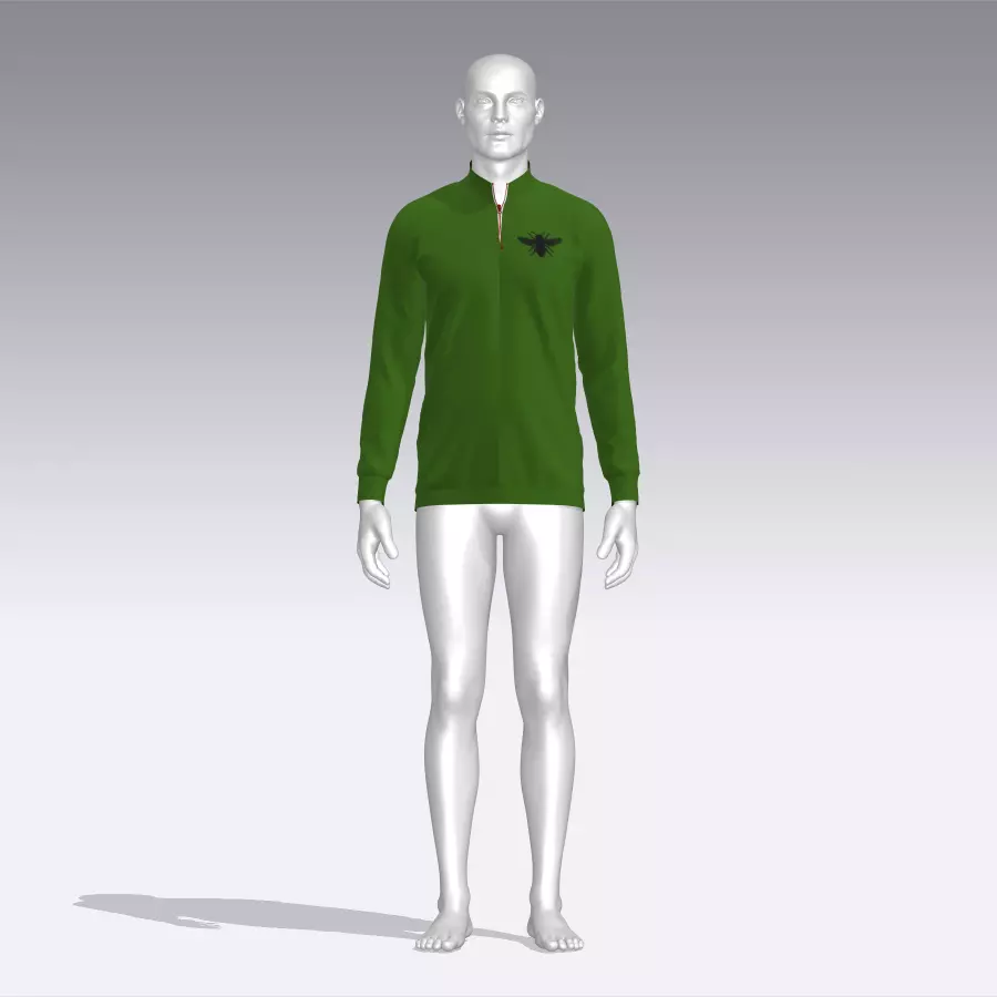 Sweater mannequin wearing long sleeved shirt Low-poly 3D model_0