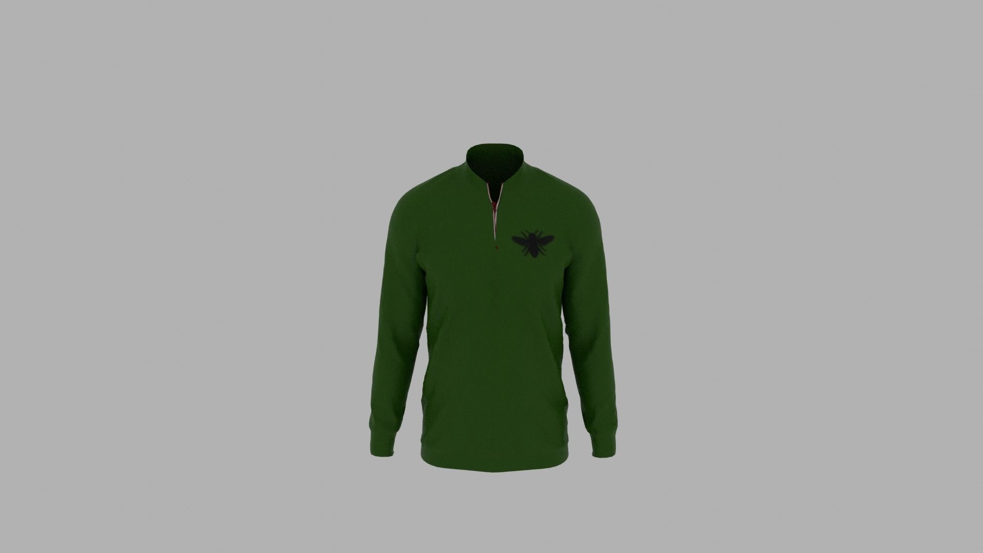 Sweater mannequin wearing long sleeved shirt Low-poly 3D model_5